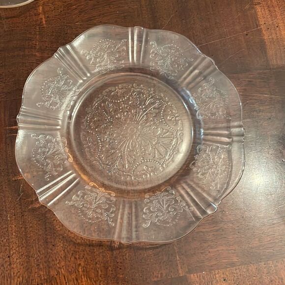 3  American Sweetheart Pink Depression Glass Salad Plates - Picture 3 of 10